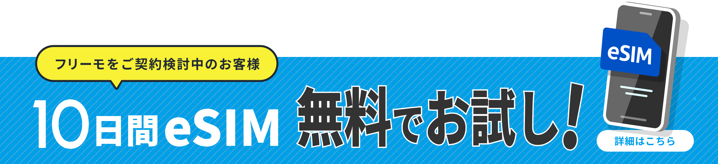 10日間eSIM無料お試しサービス
